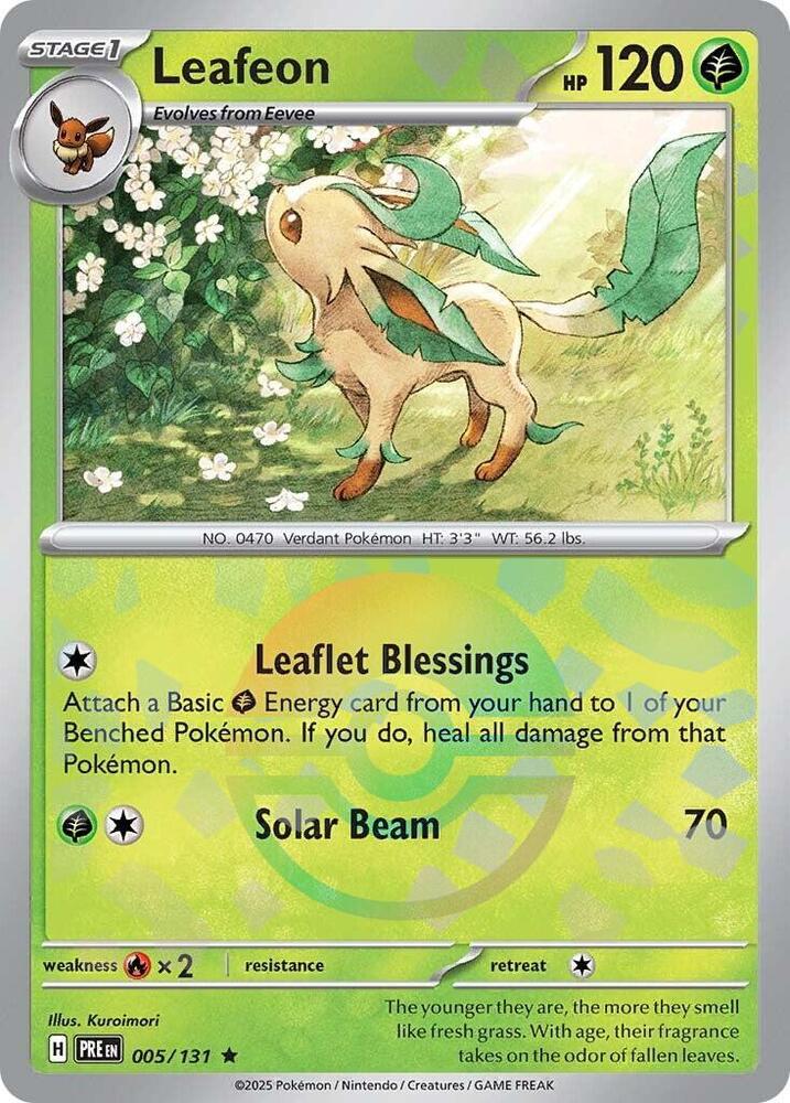 Leafeon (005/131) (Poke Ball Pattern) [Scarlet & Violet: Prismatic Evolutions] | Exor Games Truro
