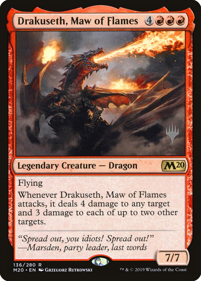Drakuseth, Maw of Flames (Promo Pack) [Core Set 2020 Promos] | Exor Games Truro