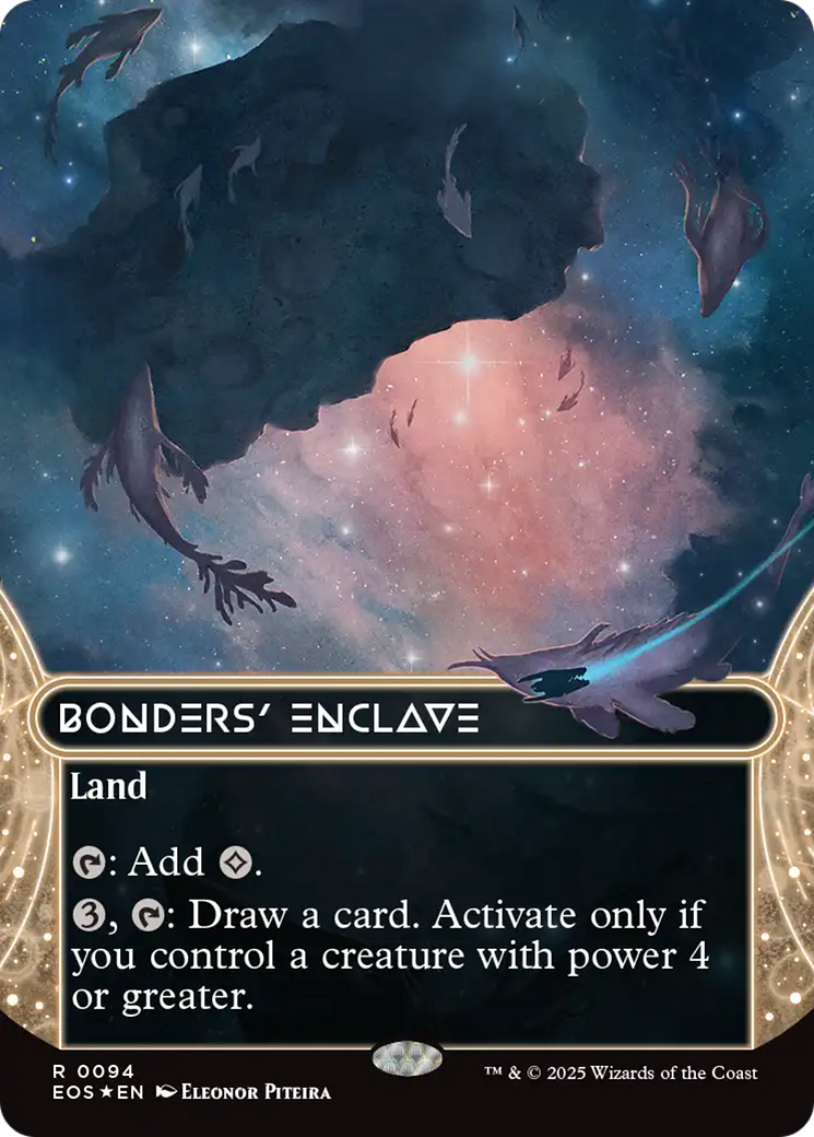 Bonders' Enclave (0094) (Borderless) (Galaxy Foil) [Edge of Eternities: Stellar Sights] | Exor Games Truro