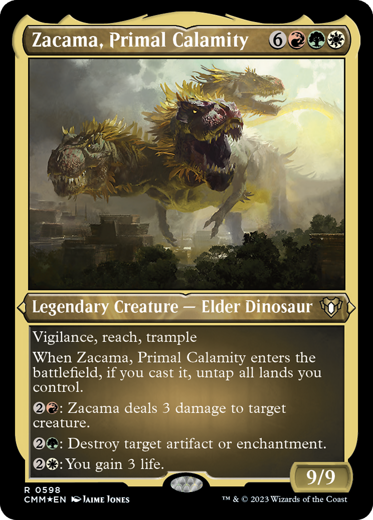 Zacama, Primal Calamity (Foil Etched) [Commander Masters] | Exor Games Truro