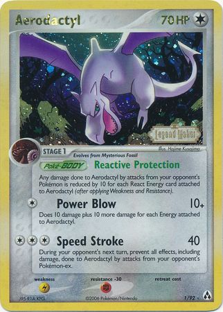 Aerodactyl (1/92) (Stamped) [EX: Legend Maker] | Exor Games Truro
