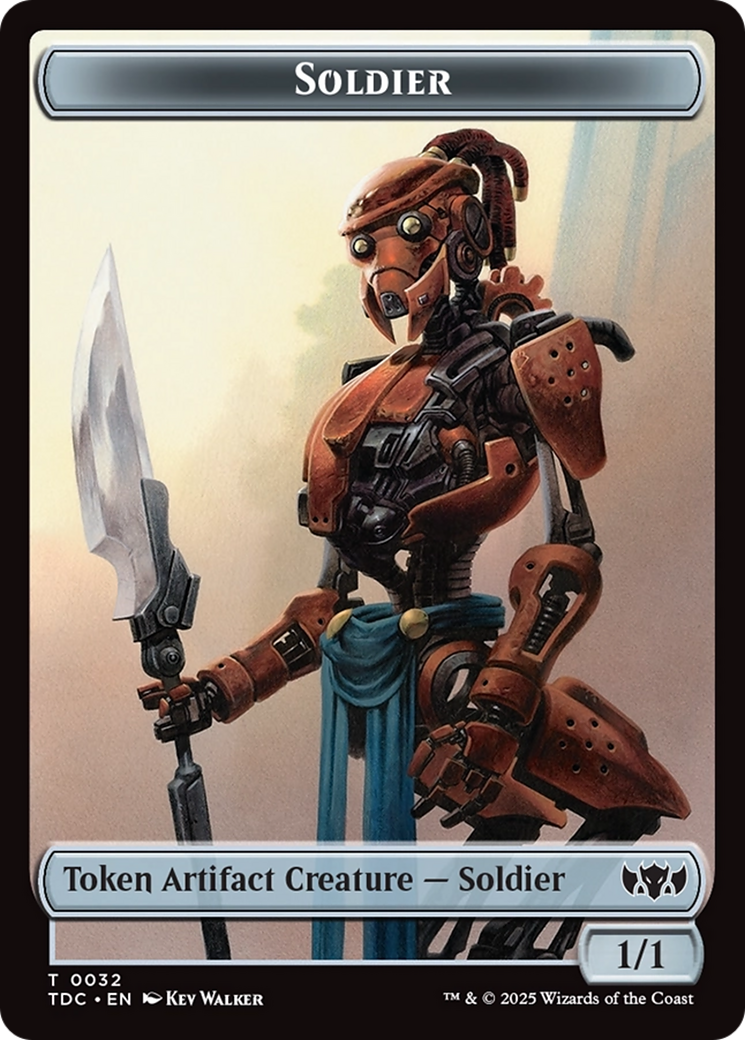 Solider (0032) // Copy Double-Sided Token [Tarkir: Dragonstorm Commander Tokens] | Exor Games Truro