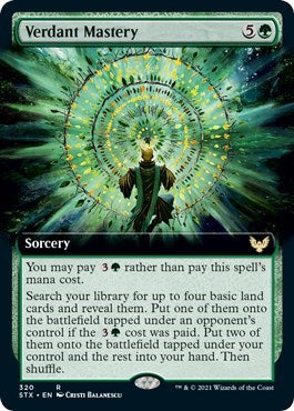 Verdant Mastery (Extended Art) [Strixhaven: School of Mages] | Exor Games Truro