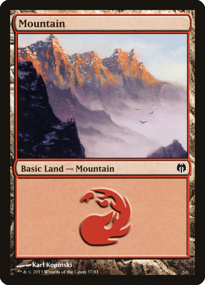 Mountain (37) [Duel Decks: Heroes vs. Monsters] | Exor Games Truro