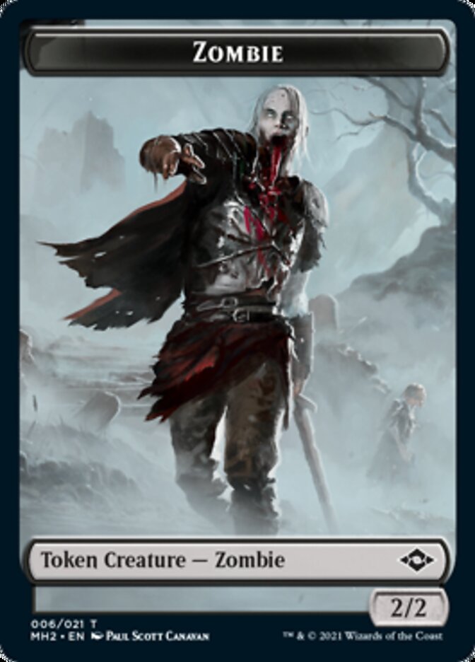 Treasure (21) // Zombie Double-Sided Token [Modern Horizons 2 Tokens] | Exor Games Truro