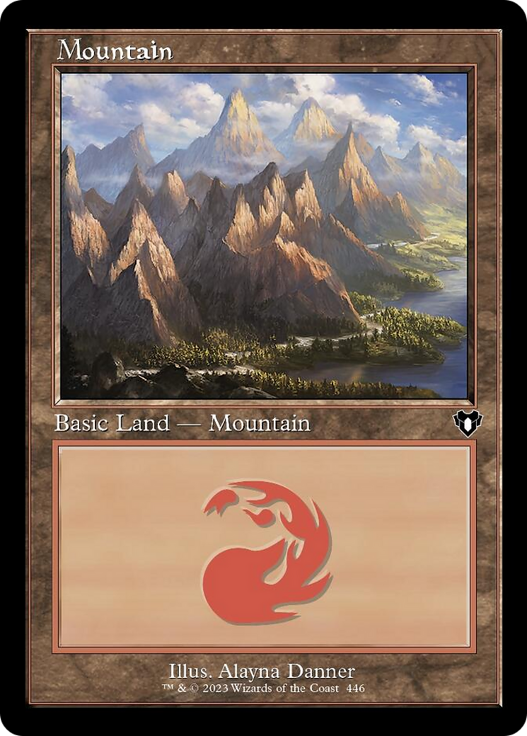 Mountain (446) (Retro) [Commander Masters] | Exor Games Truro