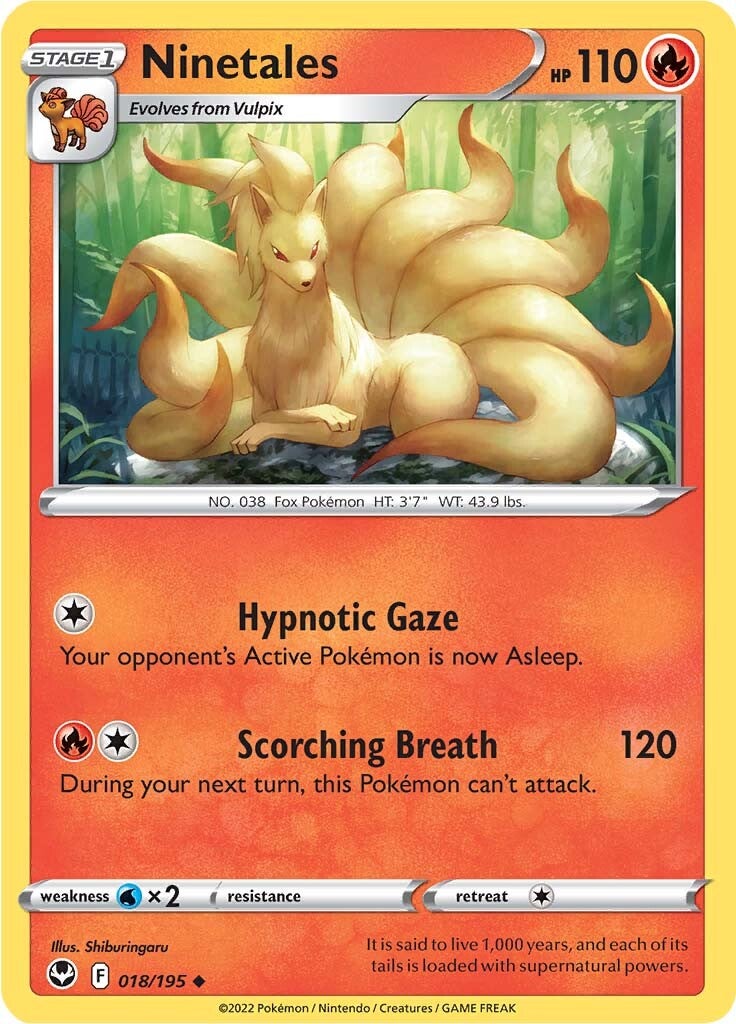Ninetales (018/195) [Sword & Shield: Silver Tempest] | Exor Games Truro