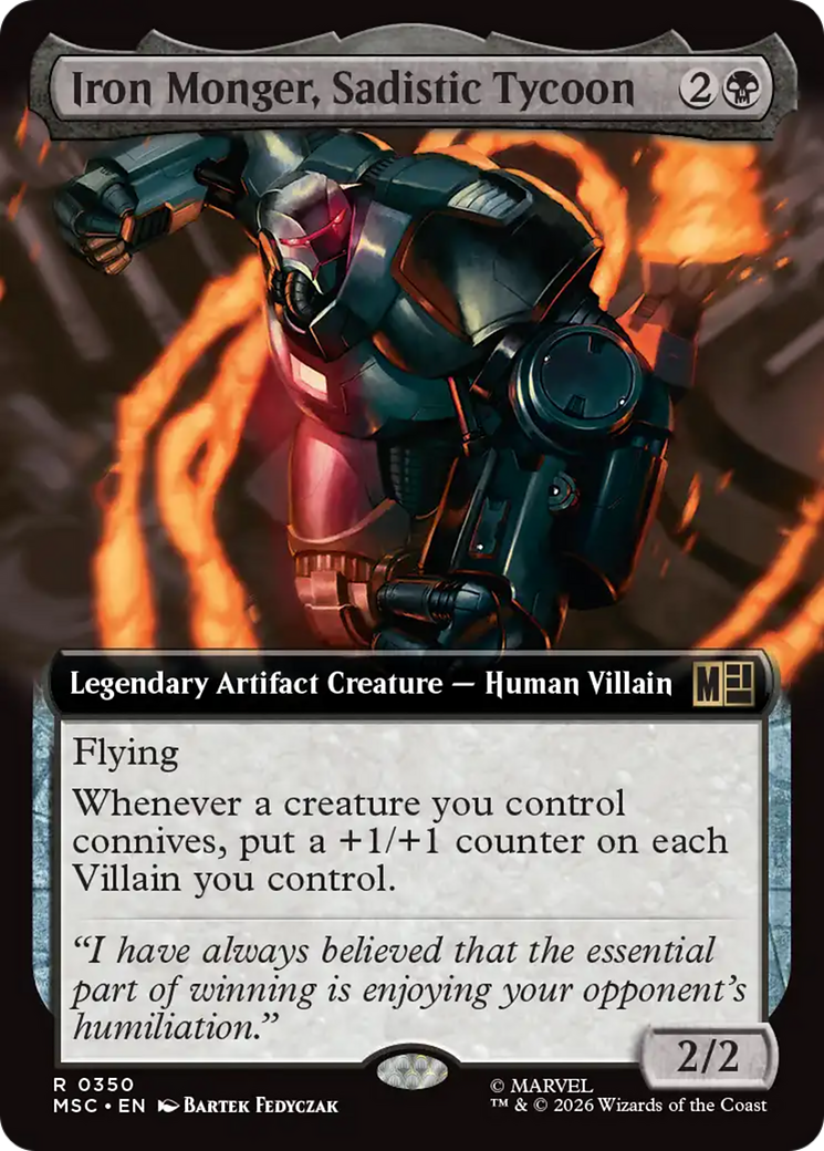 Iron Monger, Sadistic Tycoon (Extended Art) [Marvel Super Heroes Commander] | Exor Games Truro