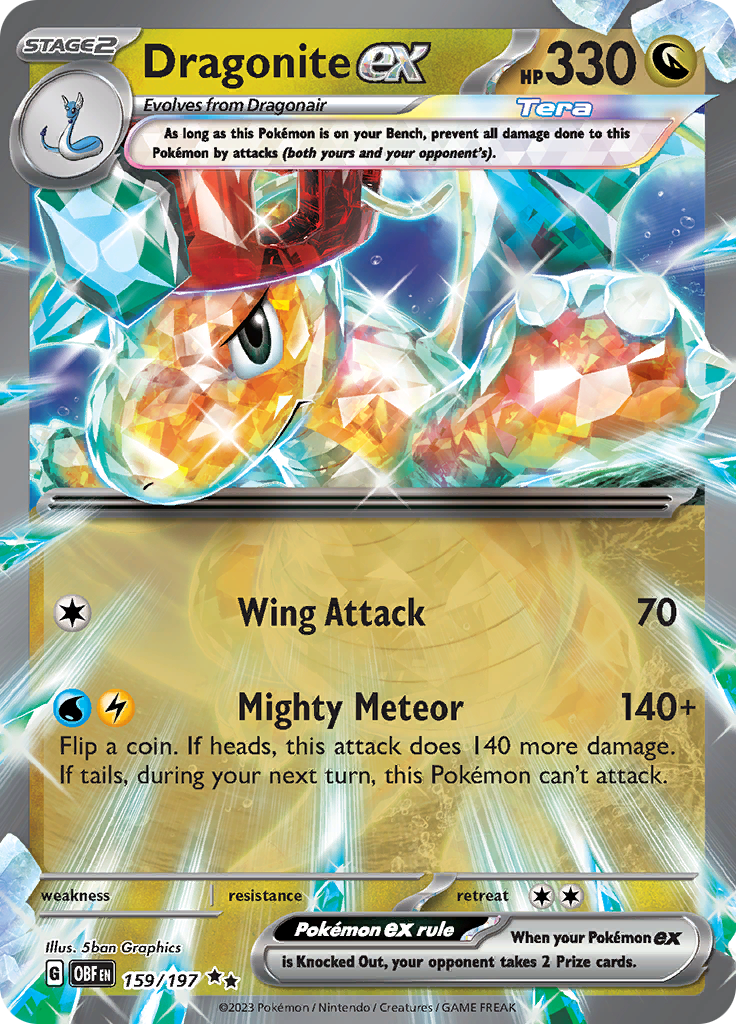 Dragonite ex (159/197) [Scarlet & Violet: Obsidian Flames] | Exor Games Truro