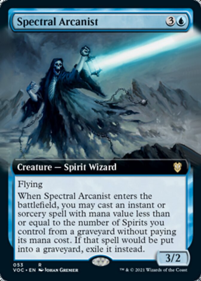 Spectral Arcanist (Extended Art) [Innistrad: Crimson Vow Commander] | Exor Games Truro