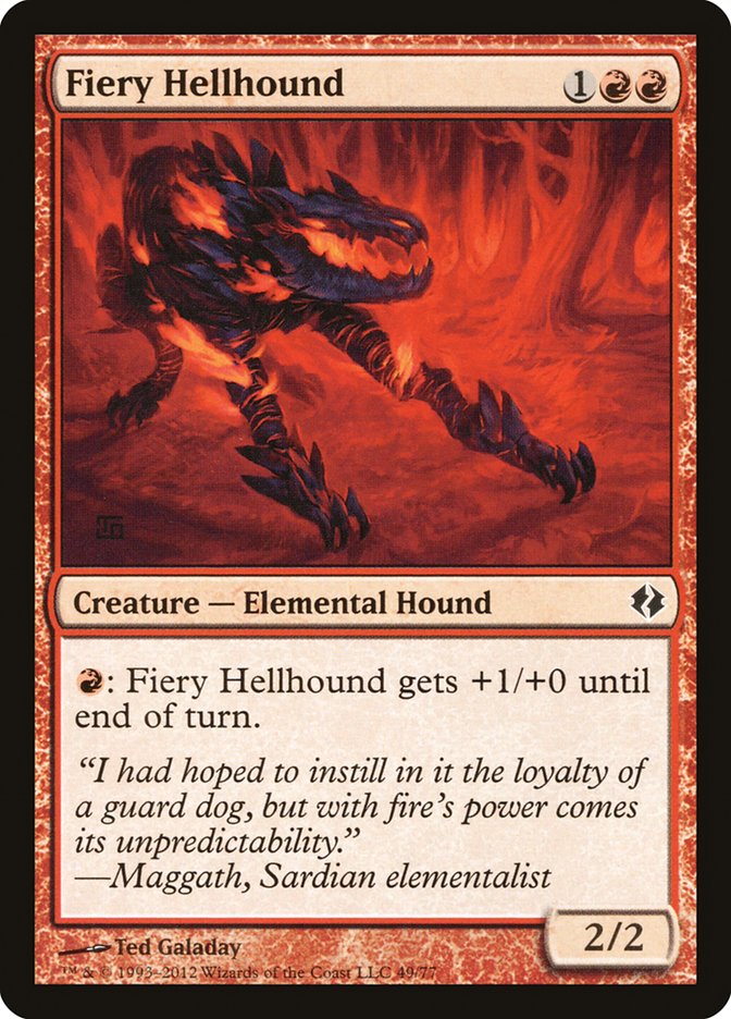 Fiery Hellhound [Duel Decks: Venser vs. Koth] | Exor Games Truro