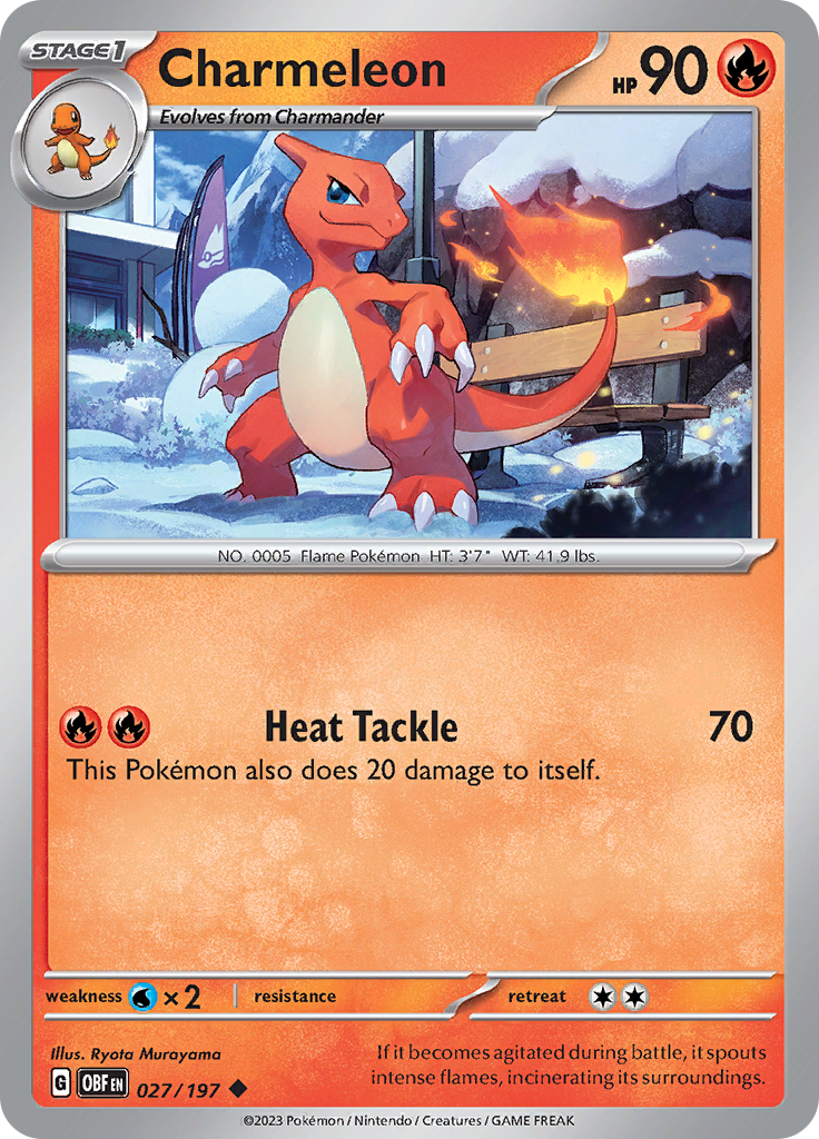 Charmeleon (027/197) [Scarlet & Violet: Obsidian Flames] | Exor Games Truro