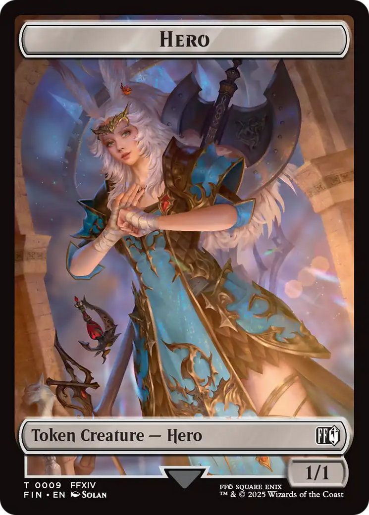 Hero (0009) // Treasure Double-Sided Token [FINAL FANTASY Tokens] | Exor Games Truro