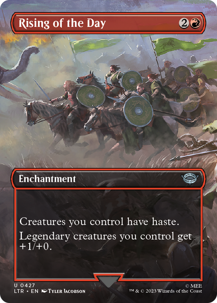Rising of the Day (Borderless Alternate Art) [The Lord of the Rings: Tales of Middle-Earth] | Exor Games Truro