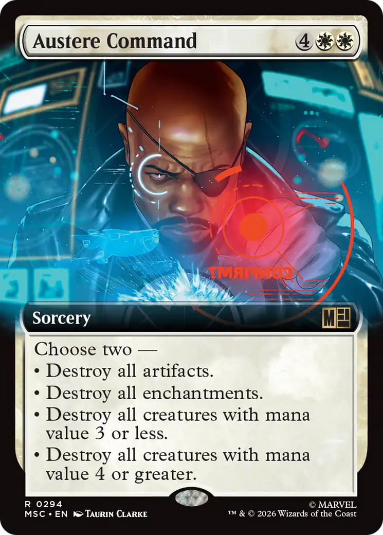 Austere Command (Extended Art) [Marvel Super Heroes Commander] | Exor Games Truro