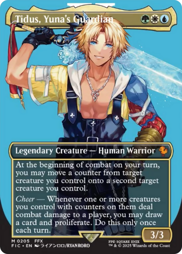 Tidus, Yuna's Guardian (Borderless) [FINAL FANTASY Commander] | Exor Games Truro