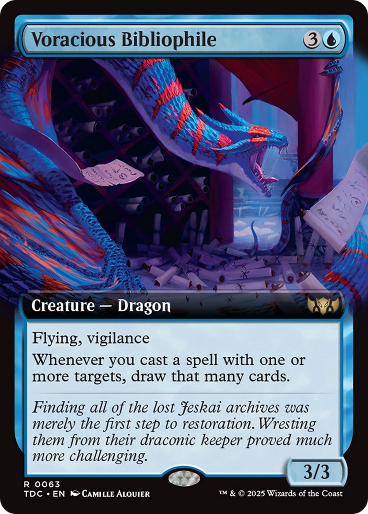 Voracious Bibliophile (Extended Art) [Tarkir: Dragonstorm Commander] | Exor Games Truro