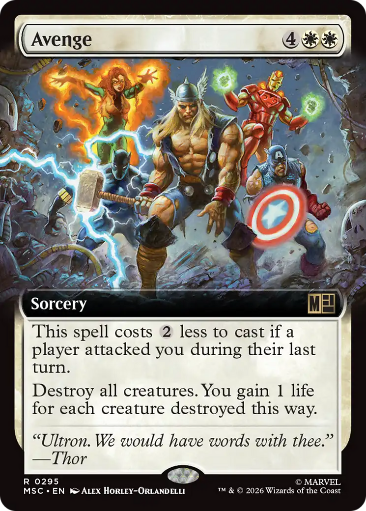 Avenge (Extended Art) [Marvel Super Heroes Commander] | Exor Games Truro