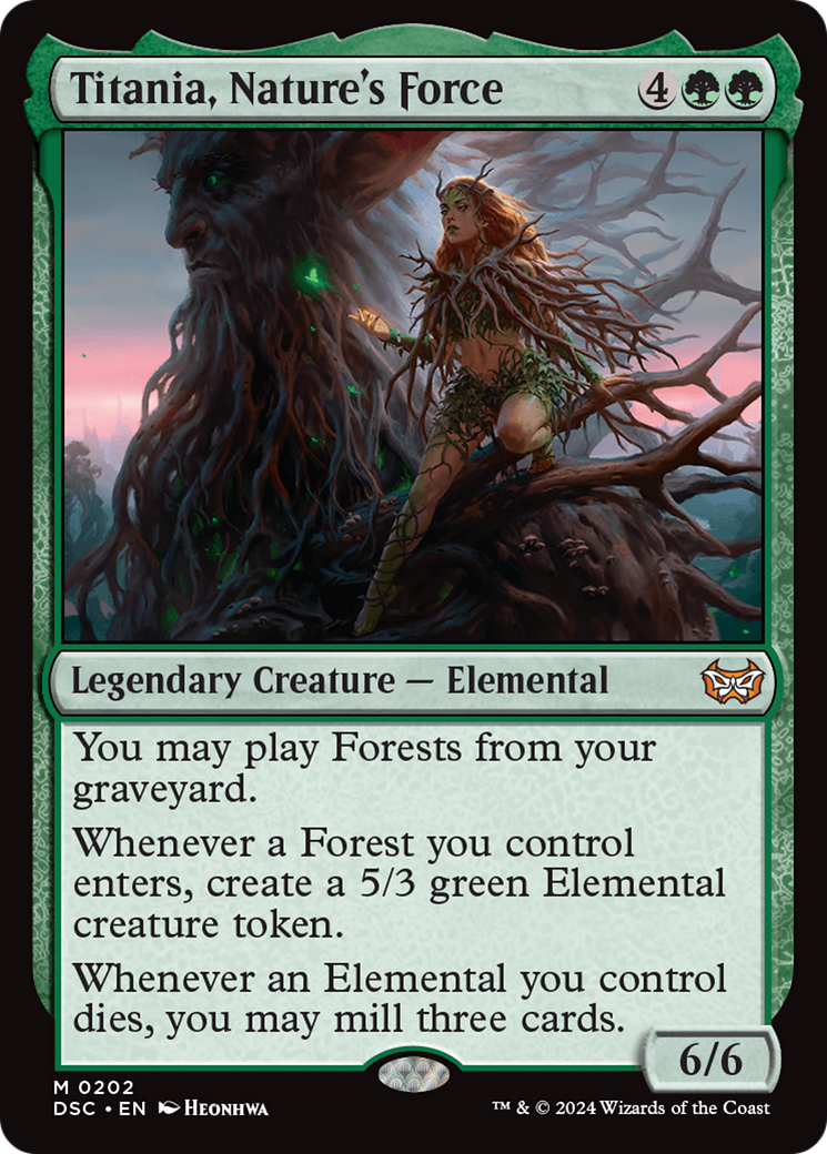 Titania, Nature's Force [Duskmourn: House of Horror Commander] | Exor Games Truro