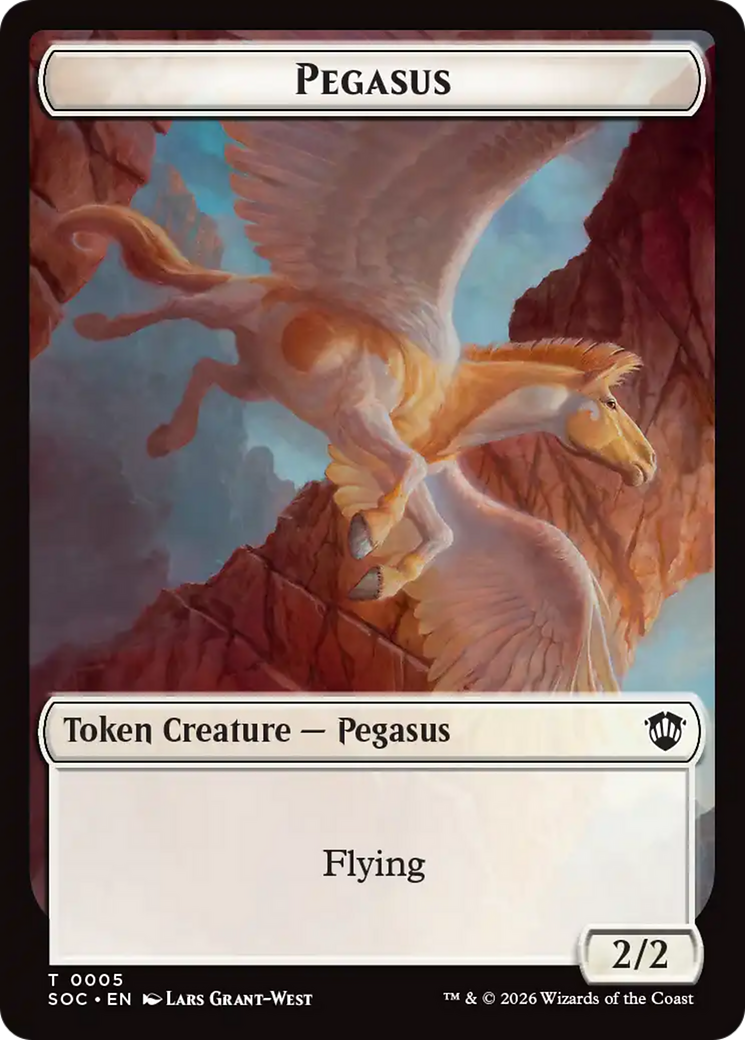 Contract // Pegasus Double-Sided Token [Secrets of Strixhaven Commander Tokens] | Exor Games Truro