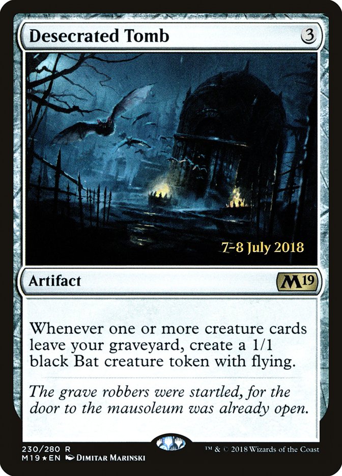 Desecrated Tomb [Core Set 2019 Prerelease Promos] | Exor Games Truro