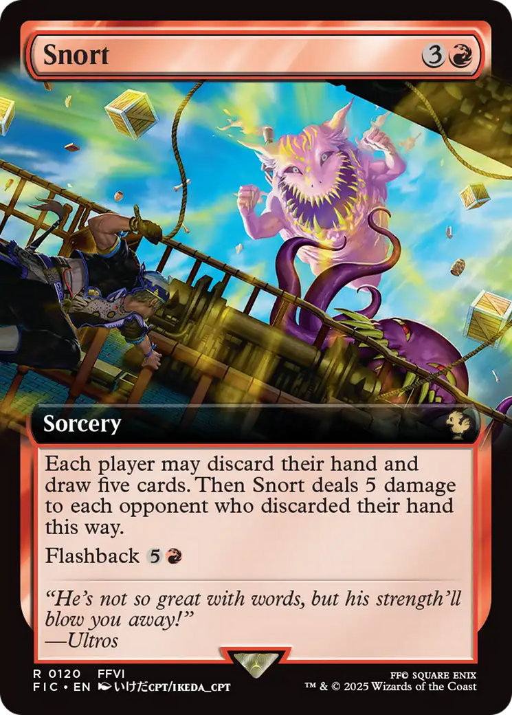 Snort (Extended Art) [FINAL FANTASY Commander] | Exor Games Truro