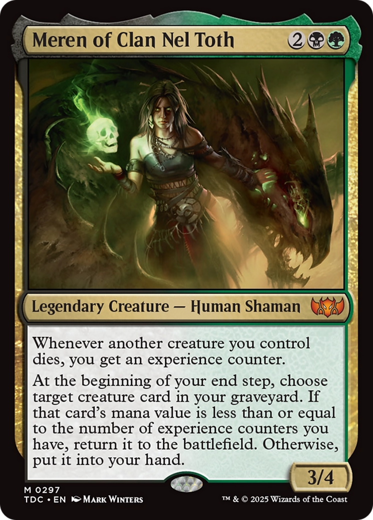Meren of Clan Nel Toth [Tarkir: Dragonstorm Commander] | Exor Games Truro