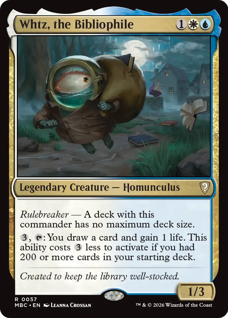 Whtz, the Bibliophile [Mystery Booster: Commander Edition] | Exor Games Truro