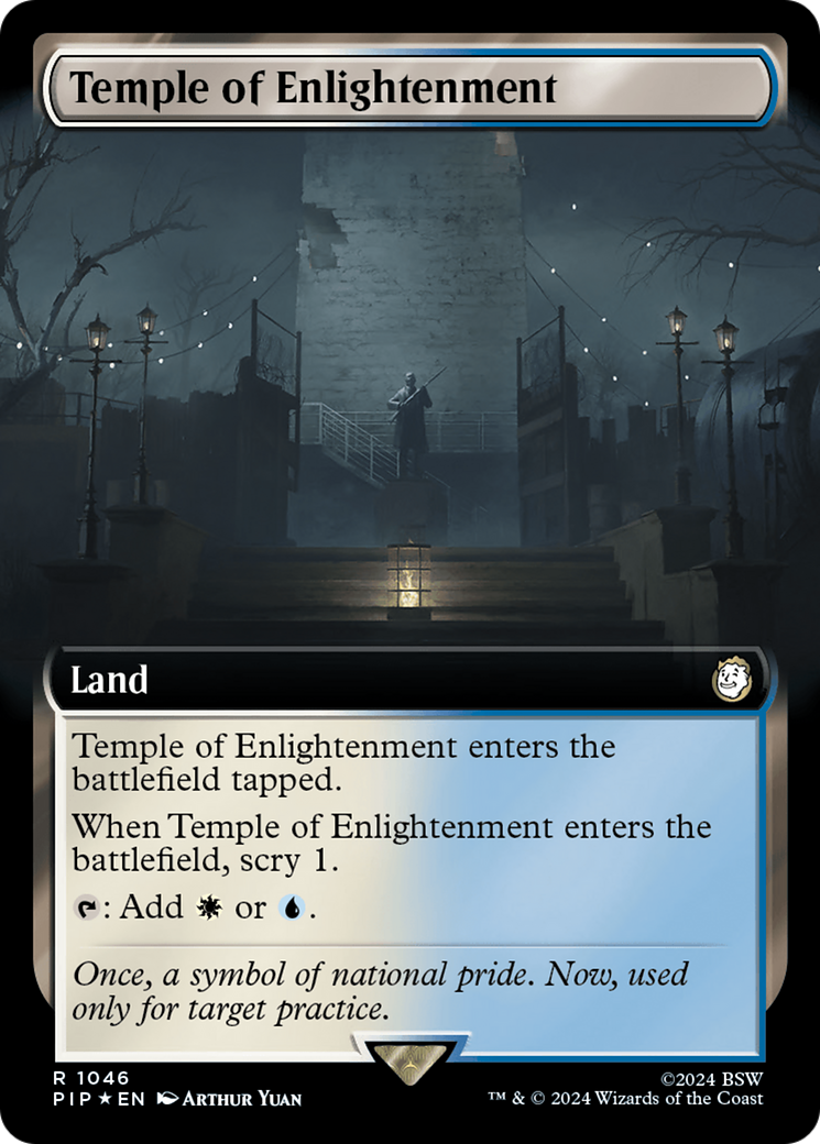 Temple of Enlightenment (Extended Art) (Surge Foil) [Fallout] | Exor Games Truro