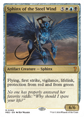 Sphinx of the Steel Wind (White Border) [Mystery Booster 2] | Exor Games Truro