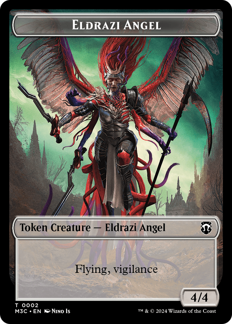 Eldrazi Angel // Copy Double-Sided Token [Modern Horizons 3 Commander Tokens] | Exor Games Truro