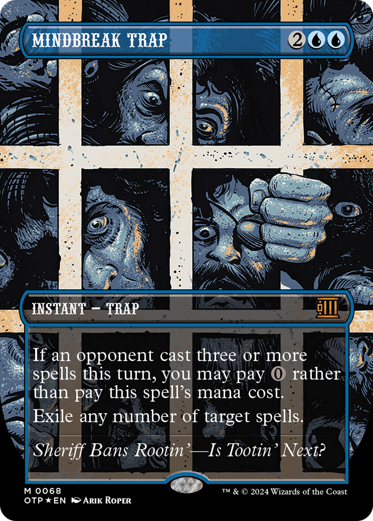 Mindbreak Trap (Textured Foil) [Outlaws of Thunder Junction: Breaking News] | Exor Games Truro