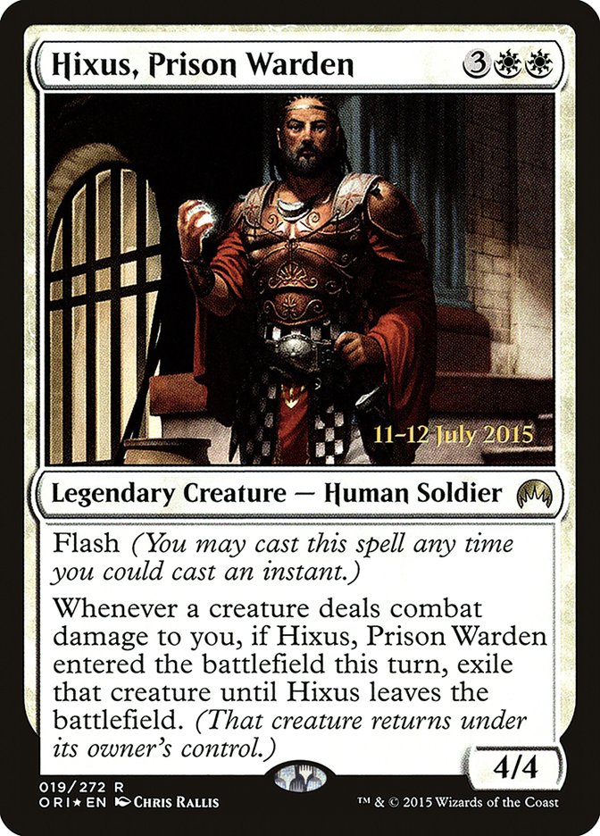 Hixus, Prison Warden [Magic Origins Prerelease Promos] | Exor Games Truro