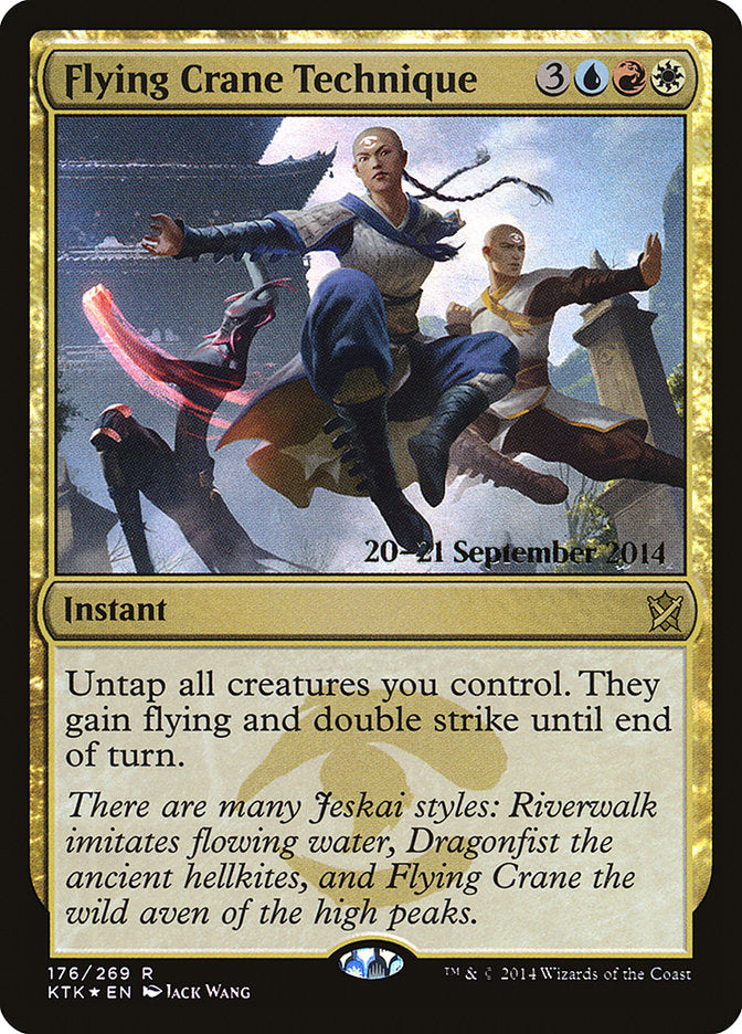 Flying Crane Technique [Khans of Tarkir Prerelease Promos] | Exor Games Truro