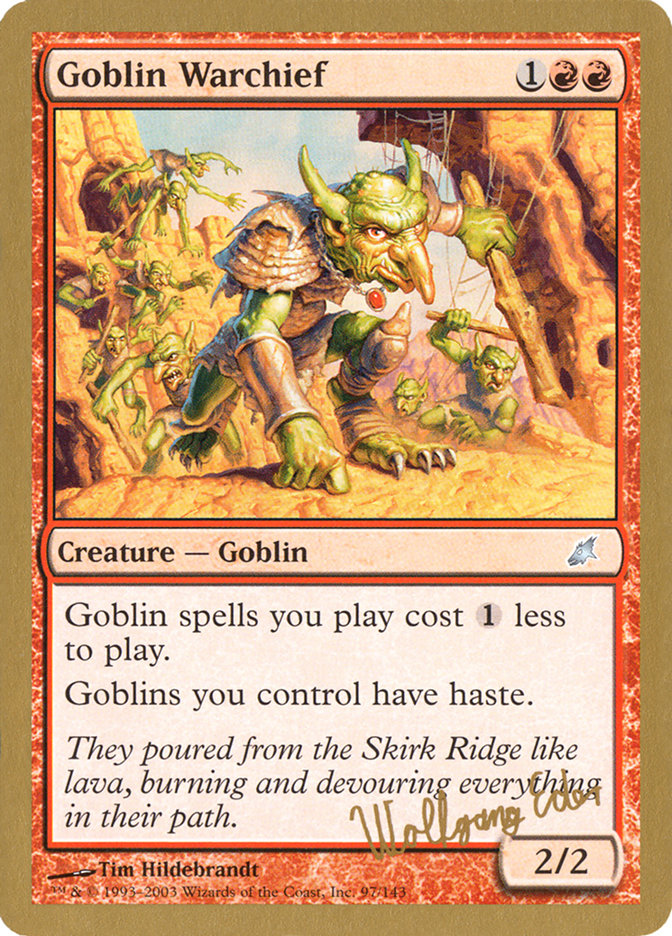 Goblin Warchief (Wolfgang Eder) [World Championship Decks 2003] | Exor Games Truro