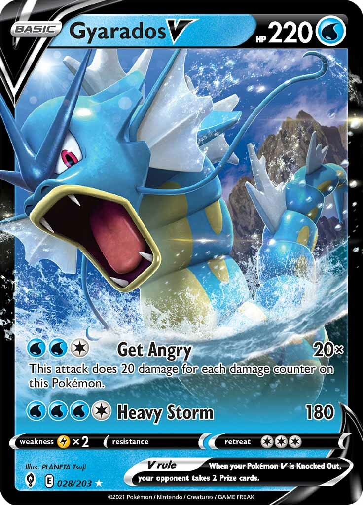 Gyarados V (028/203) [Sword & Shield: Evolving Skies] | Exor Games Truro