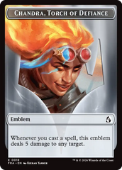 Chandra, Chill of Compliance // Chandra, Torch of Defiance Double-Sided Token [Reality Fracture Tokens] | Exor Games Truro