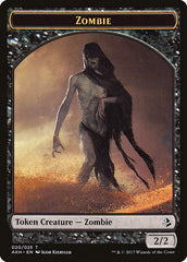 Sinuous Striker // Zombie Double-Sided Token [Hour of Devastation Tokens] | Exor Games Truro