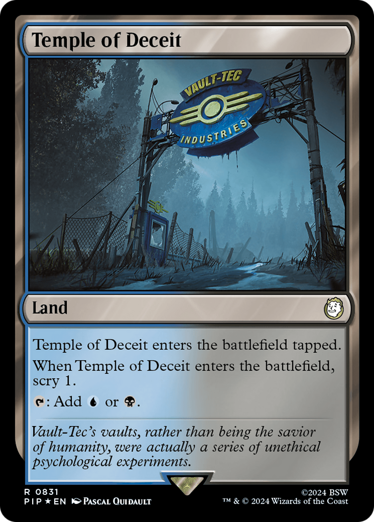 Temple of Deceit (Surge Foil) [Fallout] | Exor Games Truro