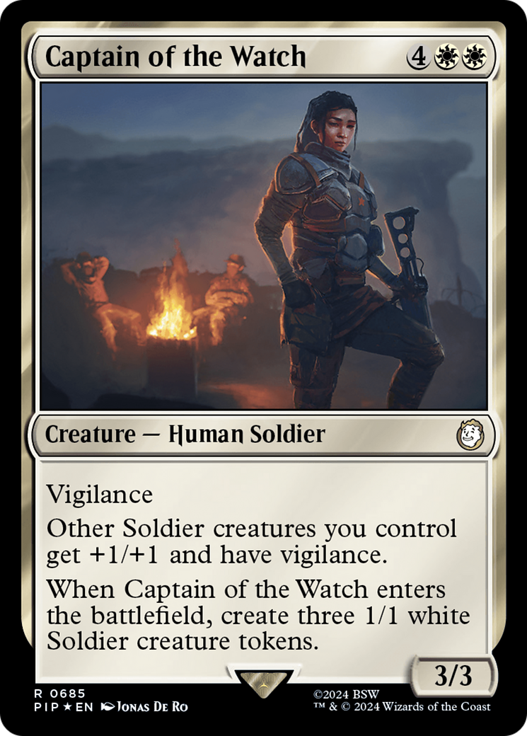 Captain of the Watch (Surge Foil) [Fallout] | Exor Games Truro