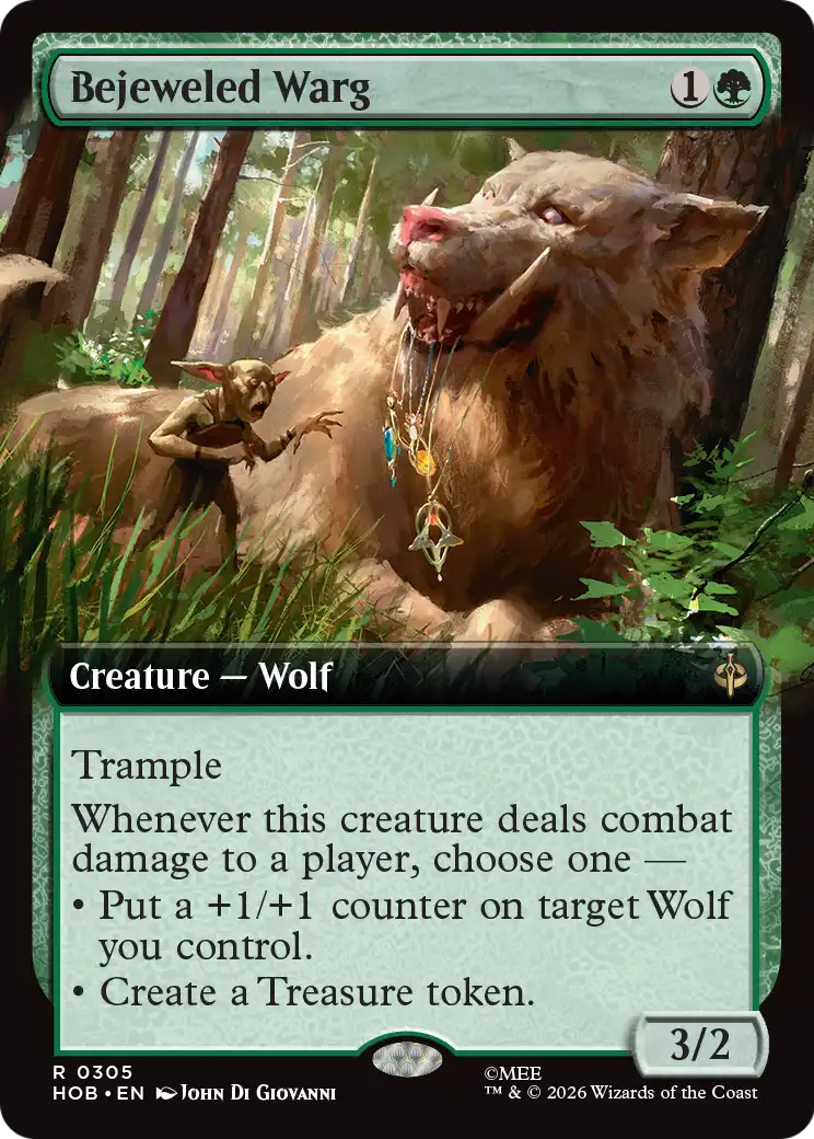 Bejeweled Warg (Extended Art) [The Hobbit] | Exor Games Truro