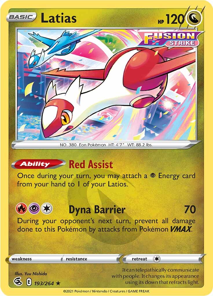 Latias (193/264) [Sword & Shield: Fusion Strike] | Exor Games Truro