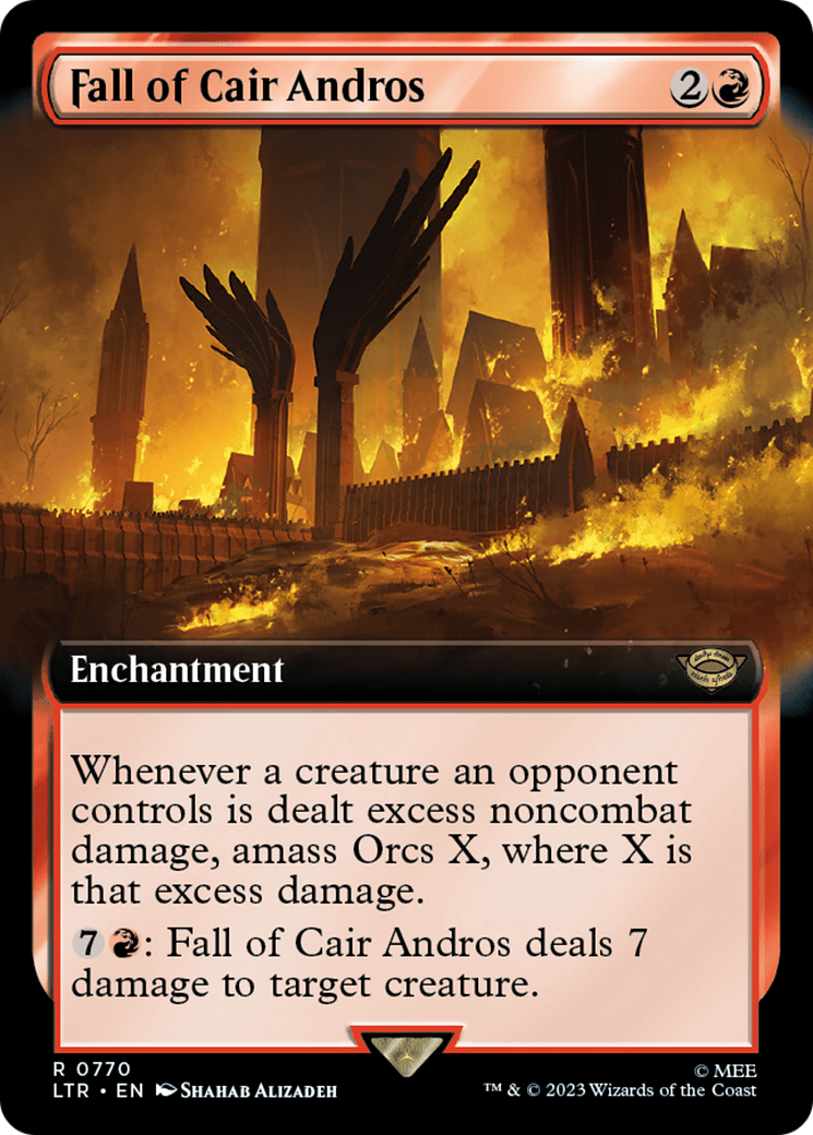 Fall of Cair Andros (Extended Art) (Surge Foil) [The Lord of the Rings: Tales of Middle-Earth] | Exor Games Truro