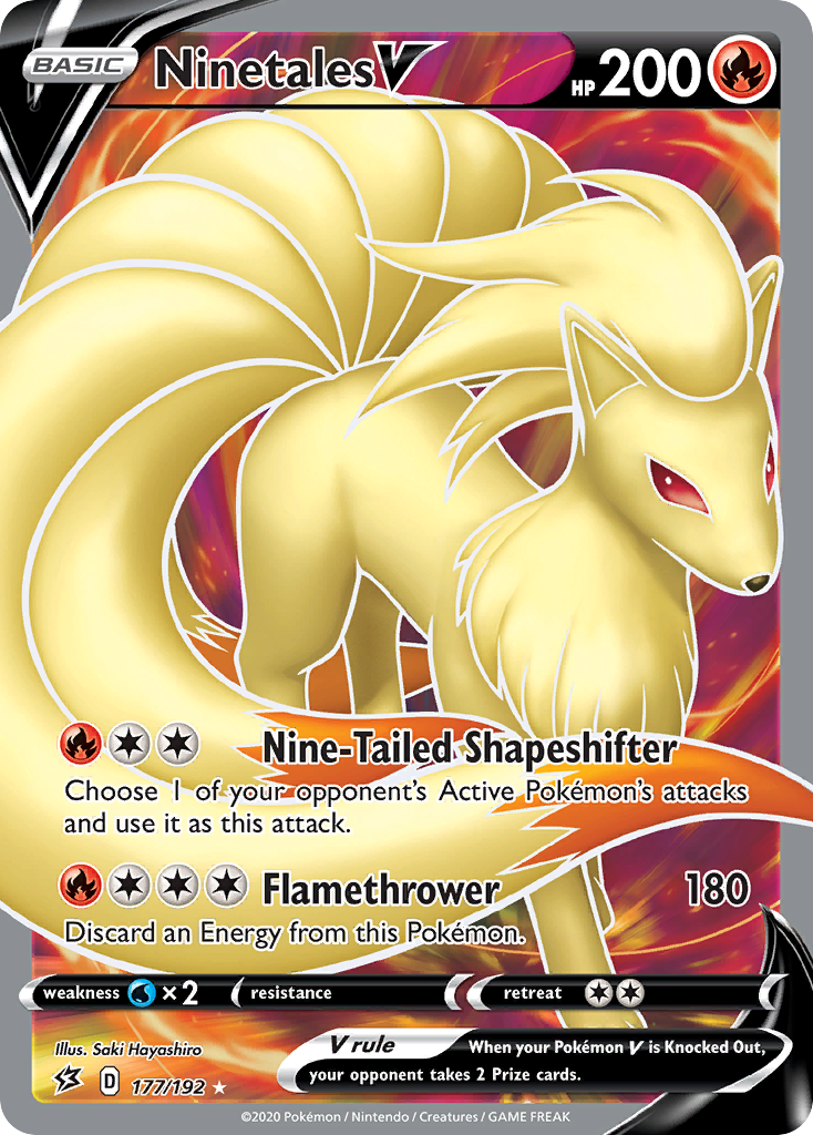 Ninetales V (177/192) [Sword & Shield: Rebel Clash] | Exor Games Truro