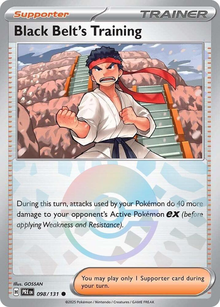 Black Belt's Training (098/131) (Poke Ball Pattern) [Scarlet & Violet: Prismatic Evolutions] | Exor Games Truro