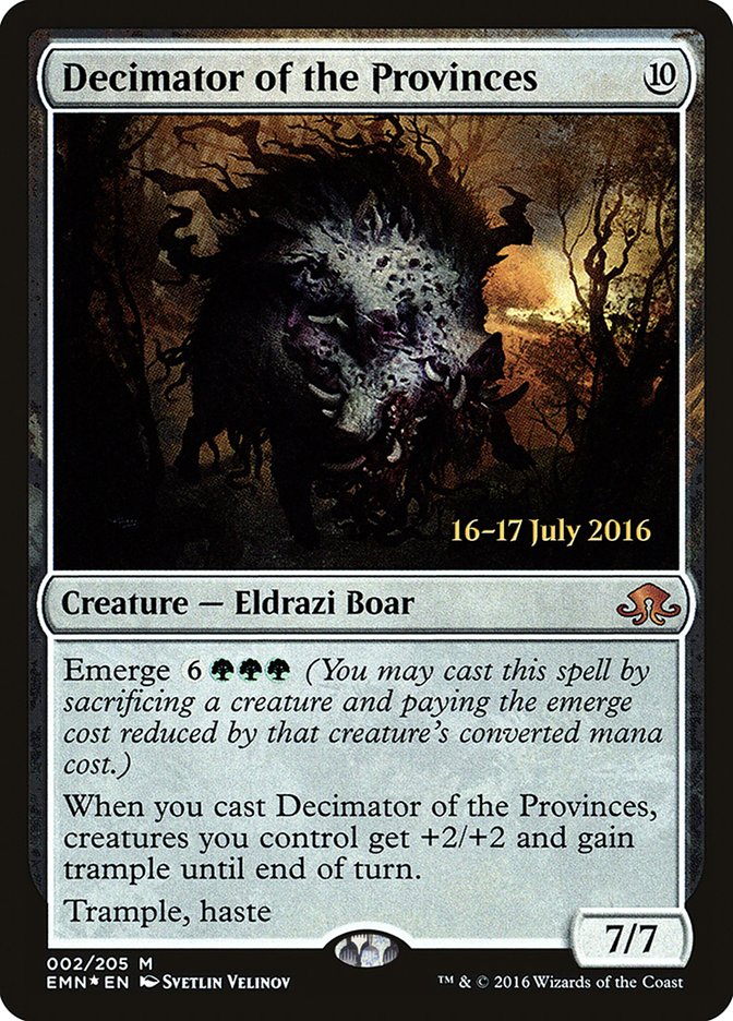 Decimator of the Provinces [Eldritch Moon Prerelease Promos] | Exor Games Truro