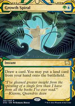 Growth Spiral (Foil Etched) [Strixhaven: School of Mages Mystical Archive] | Exor Games Truro