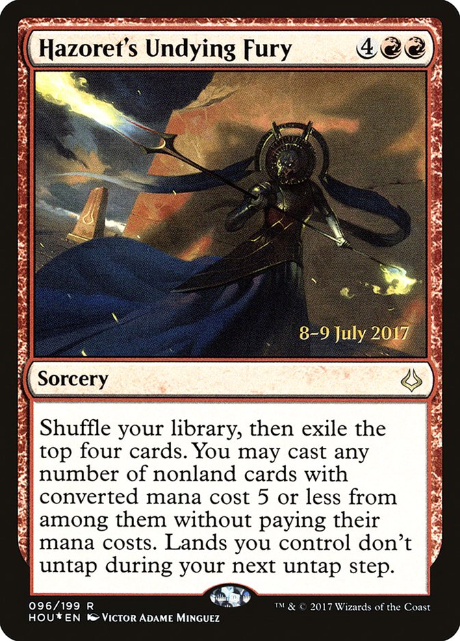 Hazoret's Undying Fury [Hour of Devastation Prerelease Promos] | Exor Games Truro