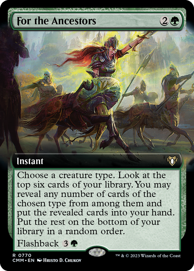 For the Ancestors (Extended Art) [Commander Masters] | Exor Games Truro