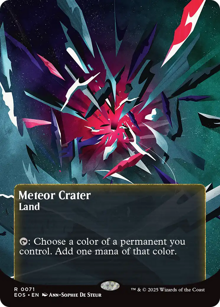 Meteor Crater (0071) (Borderless) [Edge of Eternities: Stellar Sights] | Exor Games Truro